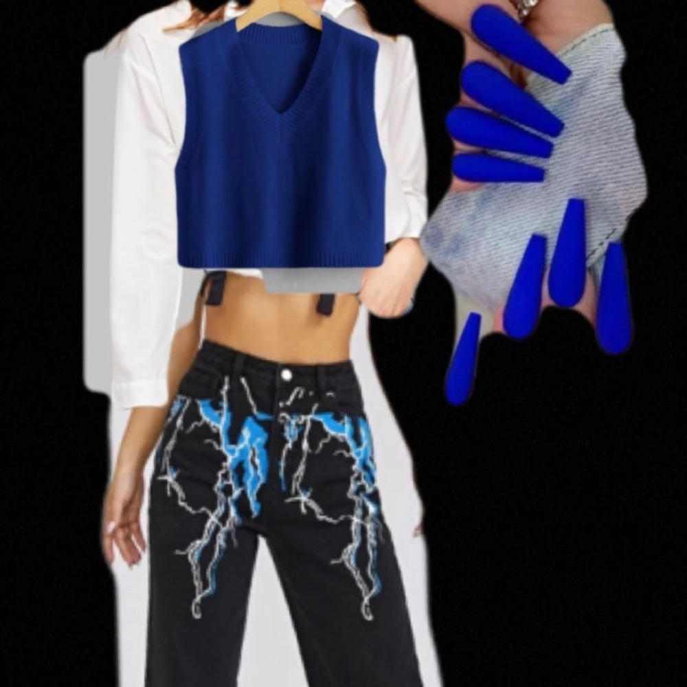 Blue out fit